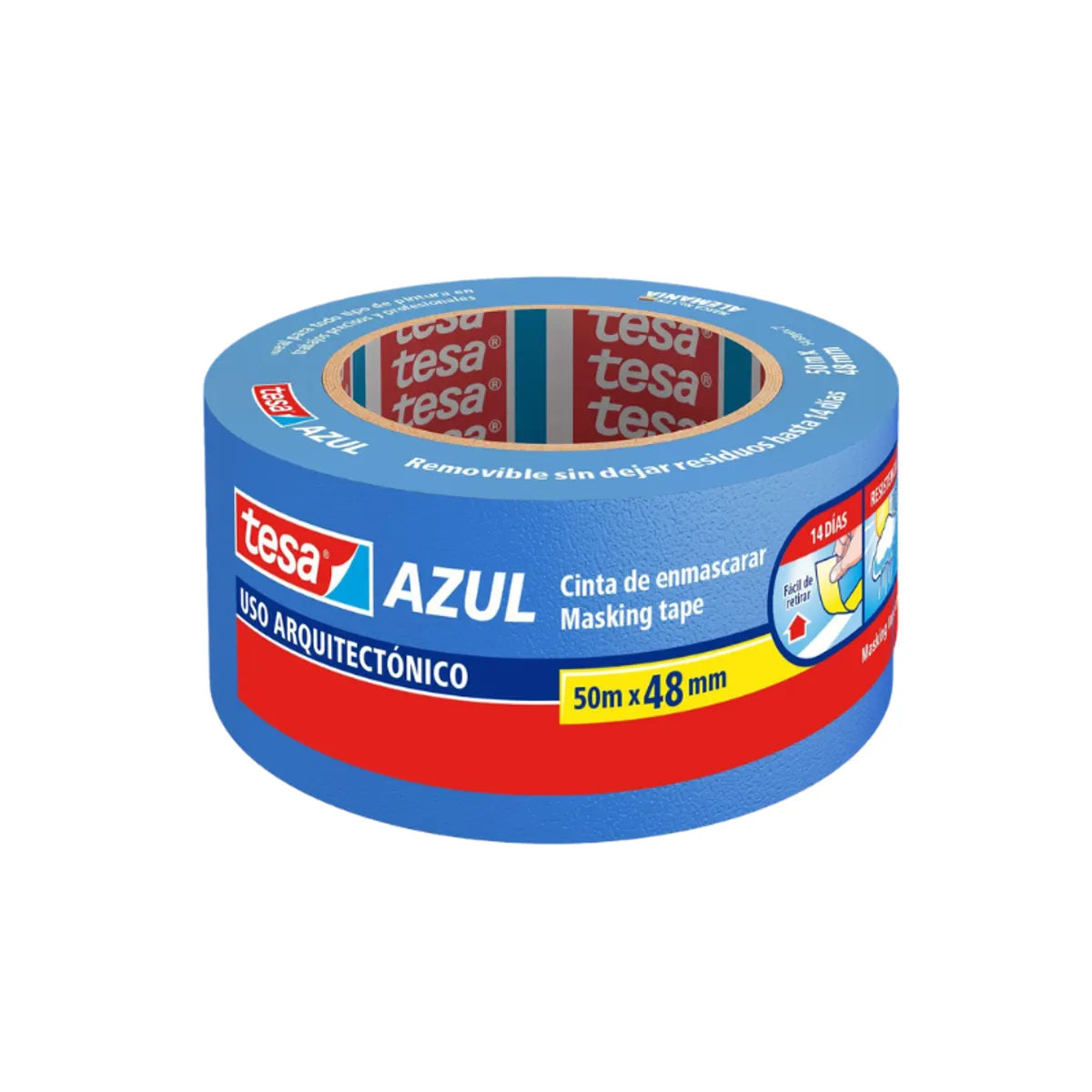 Cinta de Enmascarar Azul tesa para Pintura 48 mm x 50 m