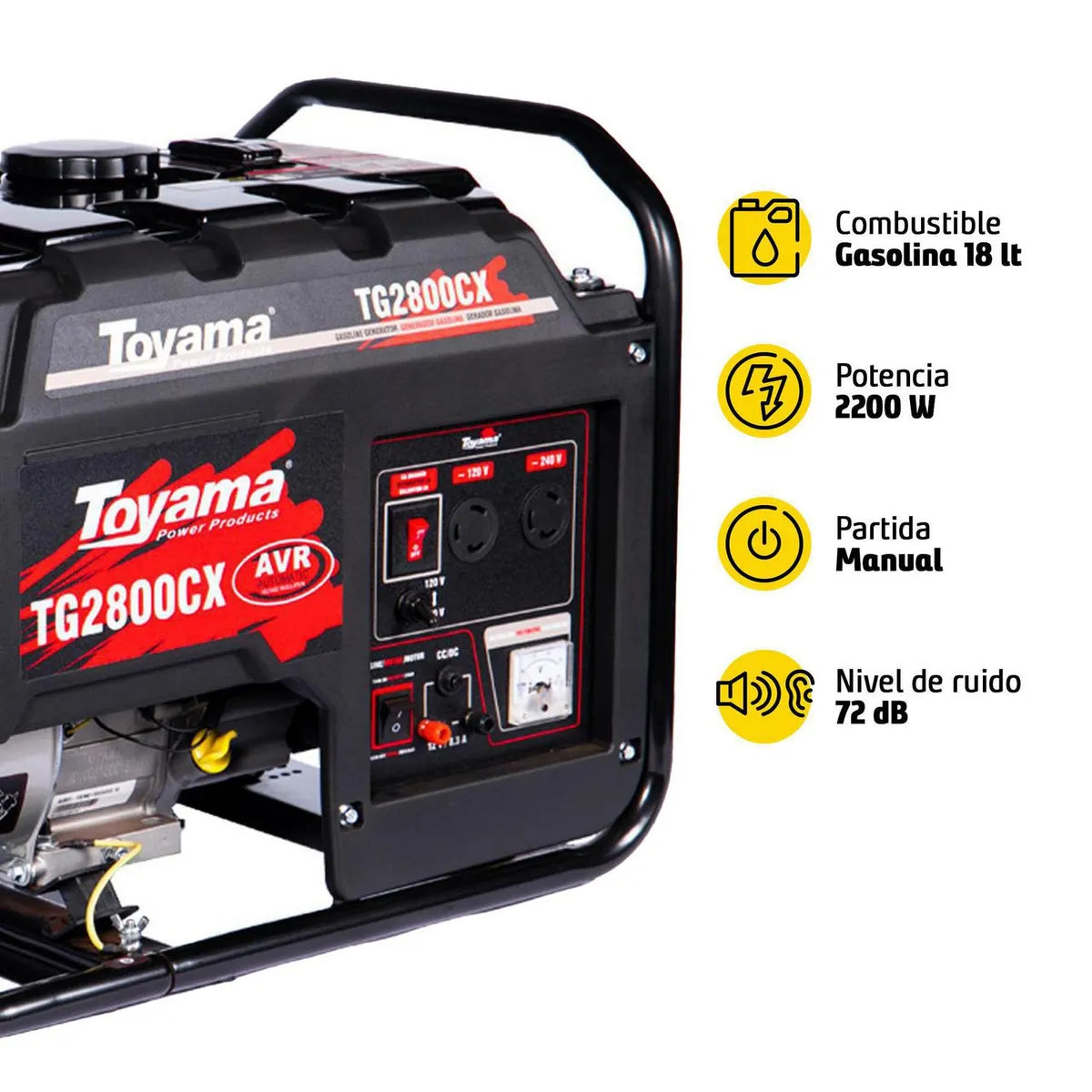 Generador a Gasolina Toyama TG2800CX-XP 2,3kW 220V