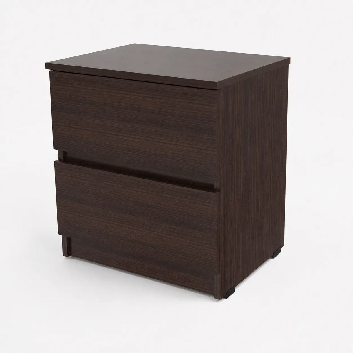 Velador Inval Chocolate 2 Cajones 51 x 48 x 37,5 cm
