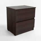 Velador Inval Chocolate 2 Cajones 51 x 48 x 37,5 cm
