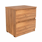 Velador Inval Chocolate Claro 2 Cajones 51 x 48 x 37,5 cm