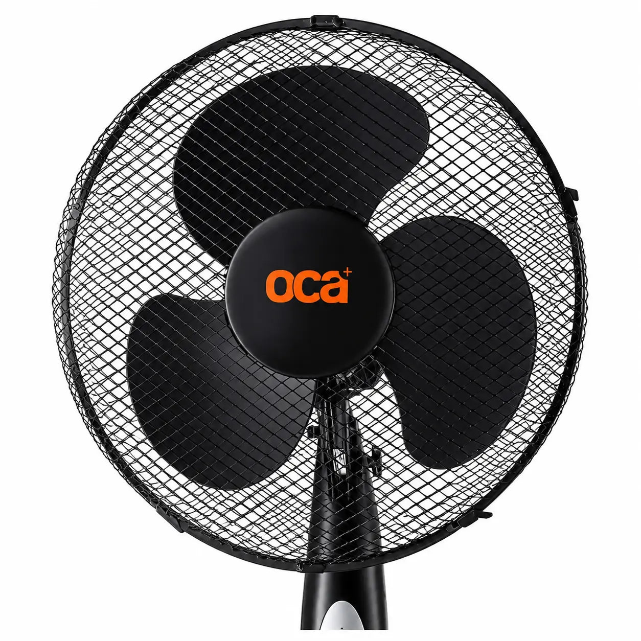 Ventilador de Pedestal Negro Oca 16" 50 W con Control Remoto
