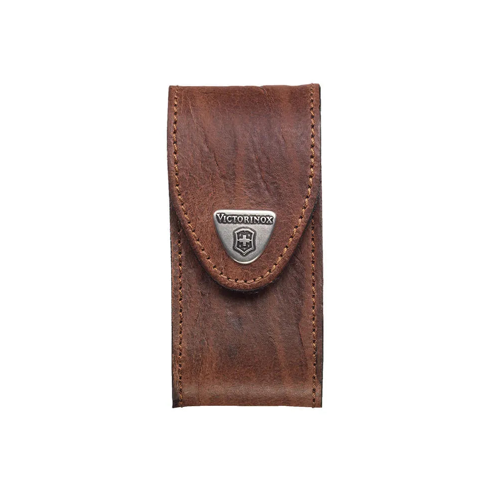 VICTORINOX ESTUCHE CUERO CAFE TAMAÑO 10,7x5x3,2 CM  4.0545