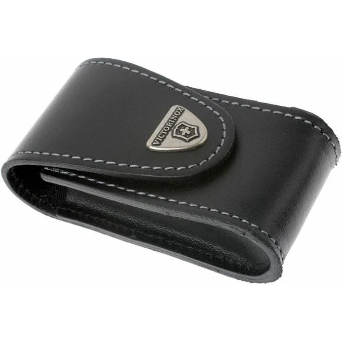 VICTORINOX ESTUCHE CUERO NEGRO TAMAÑO 9,8x5,2x3,7 CM 4.0521.3