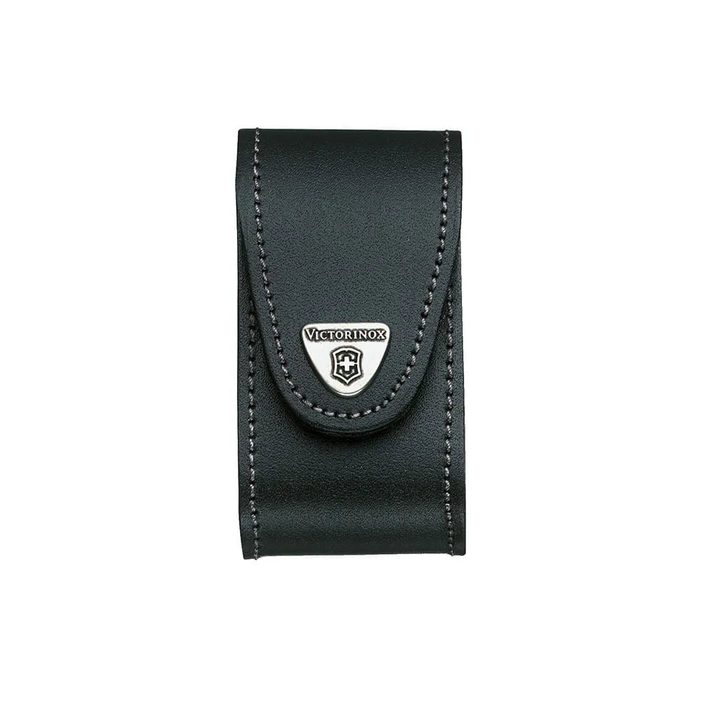 VICTORINOX ESTUCHE CUERO NEGRO TAMAÑO 9,8x5,2x3,7 CM 4.0521.3