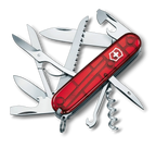 Victorinox Navaja Hunstman Roja Traslúcida | 15 Funciones