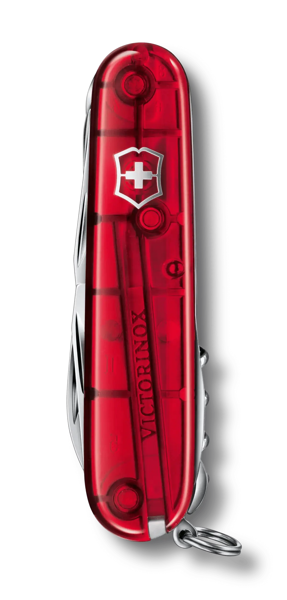 Victorinox Navaja Hunstman Roja Traslúcida | 15 Funciones
