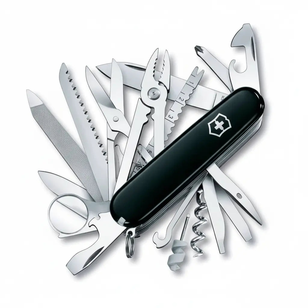 Victorinox Navaja Swiss Champ Negra | 33 Funciones