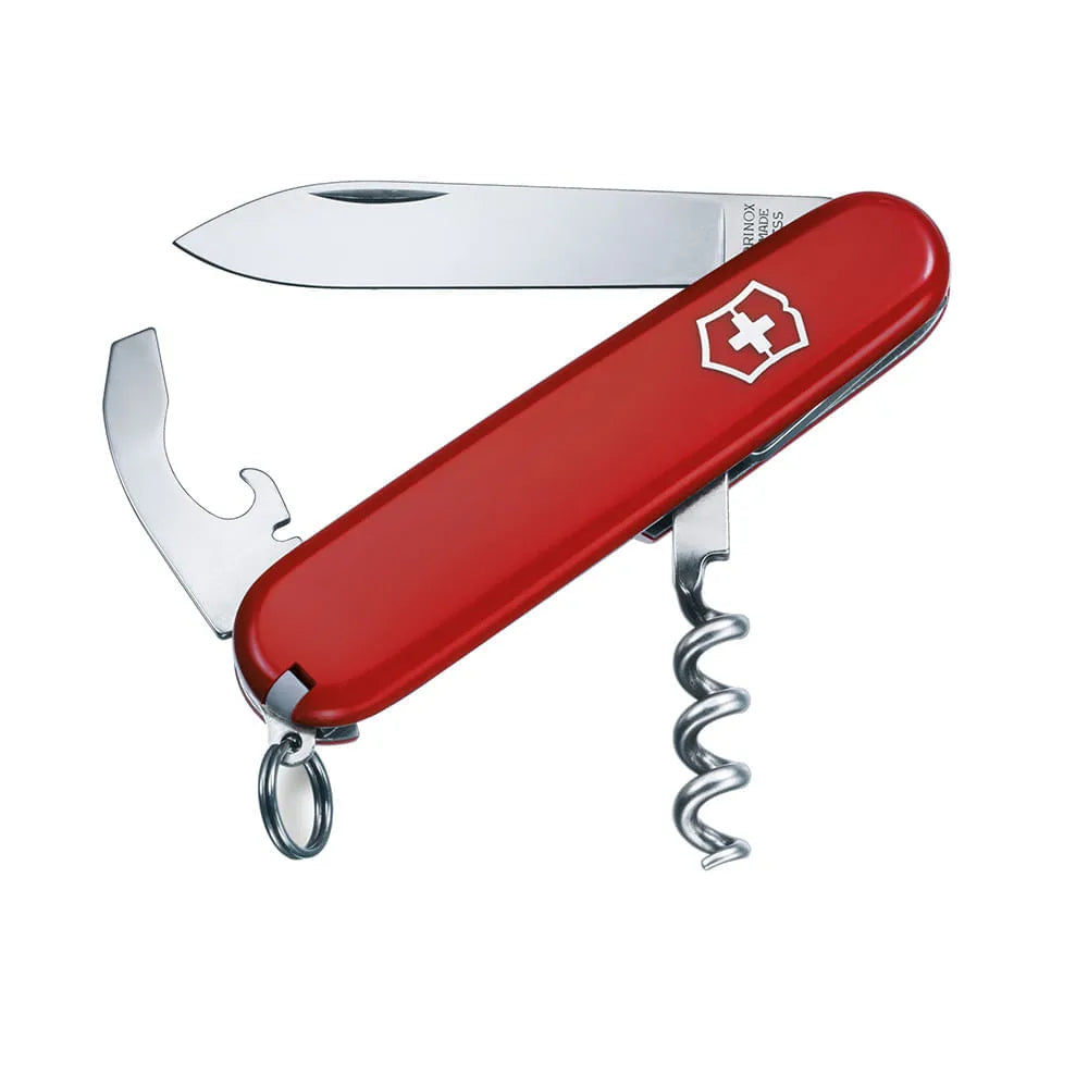 Victorinox Corta Pluma Suiza  Roja Waiter (Modelo Garzón) | 9 Funciones