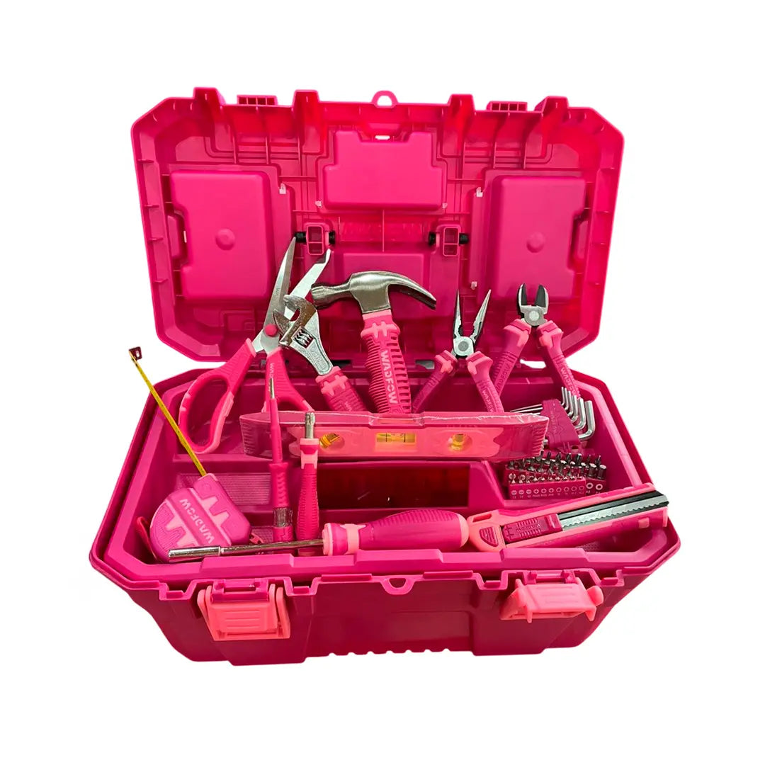 Caja de Herramientas Wadfow WHS3B89 89 Piezas Fucsia