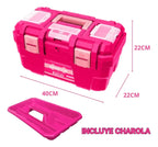 Caja de Herramientas Wadfow WHS3B89 89 Piezas Fucsia