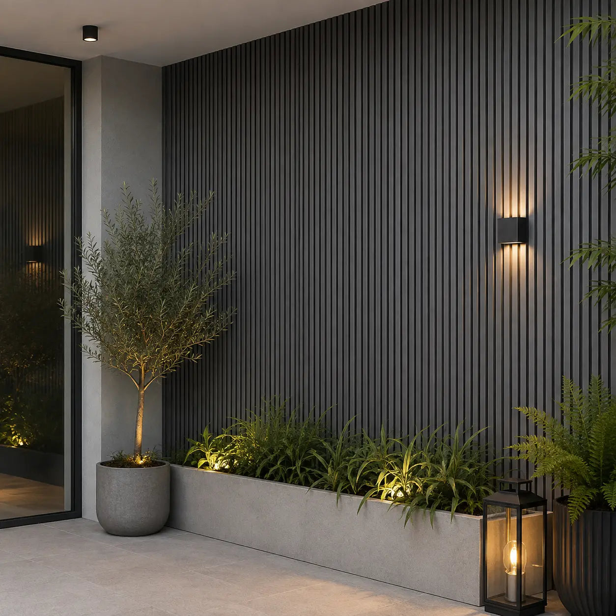 Wall Panel Decorativo Exterior Gris 22 x 290 cm