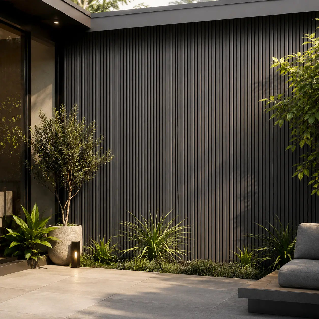 Wall Panel Decorativo Exterior Gris 22 x 290 cm