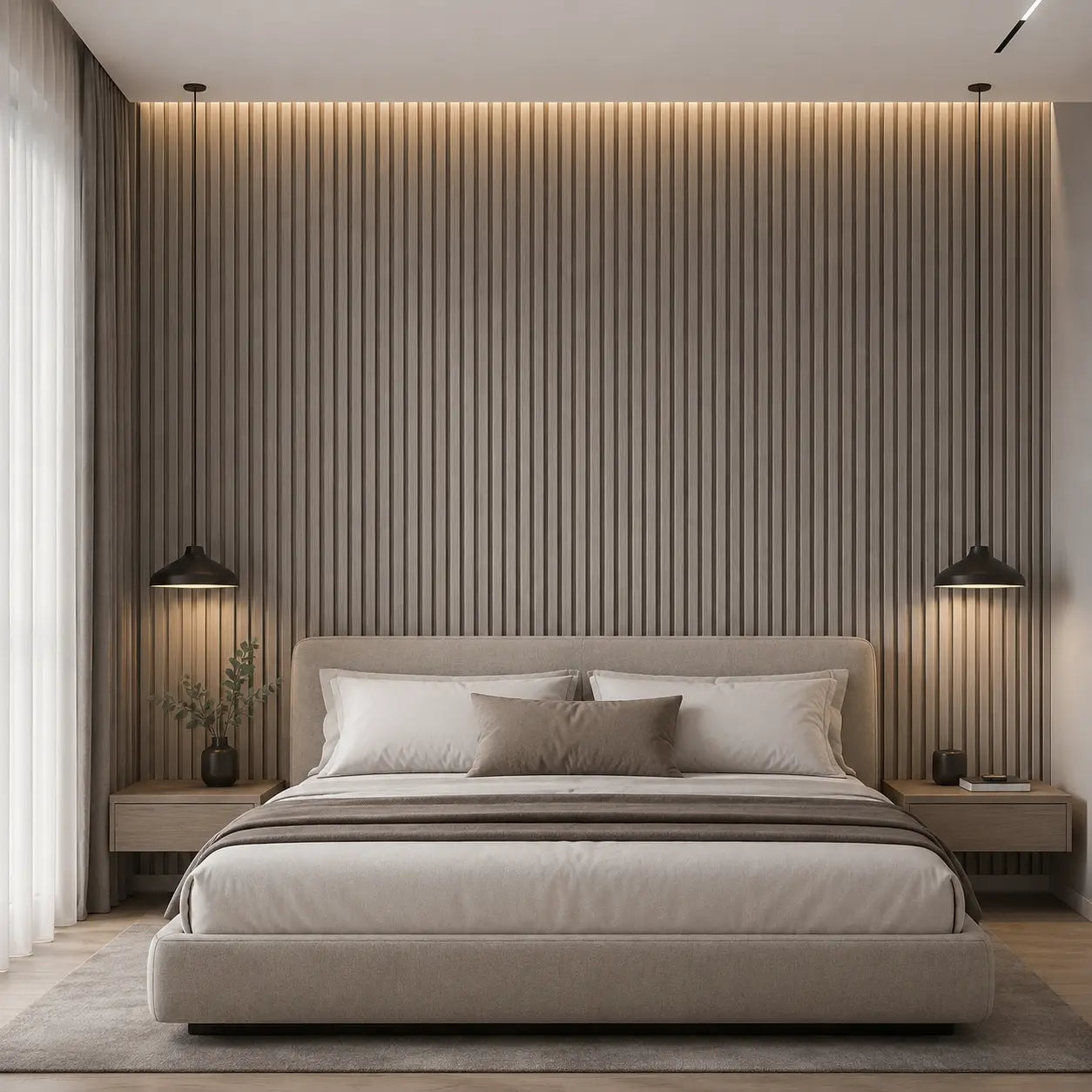 Wall Panel Decorativo Interior Gris 16 x 290 cm