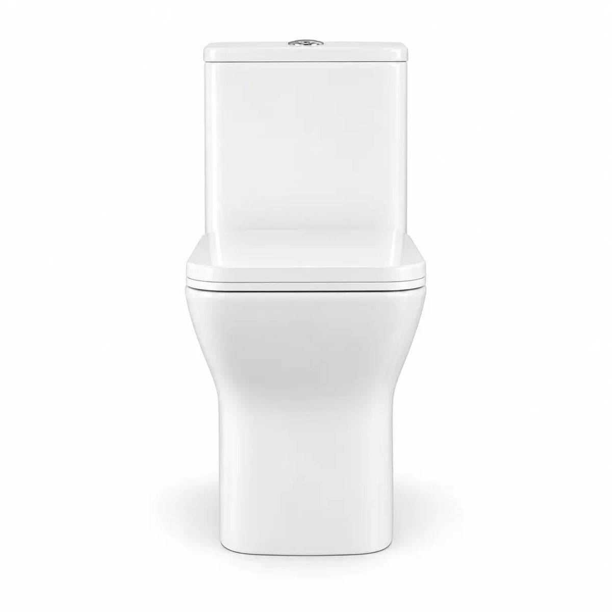 WC One Piece Briggs Square Dual Flush 30,5 cm Blanco
