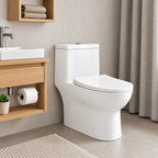 WC One Piece Fanaloza Nostro Dual Flush 30,5 cm Blanco